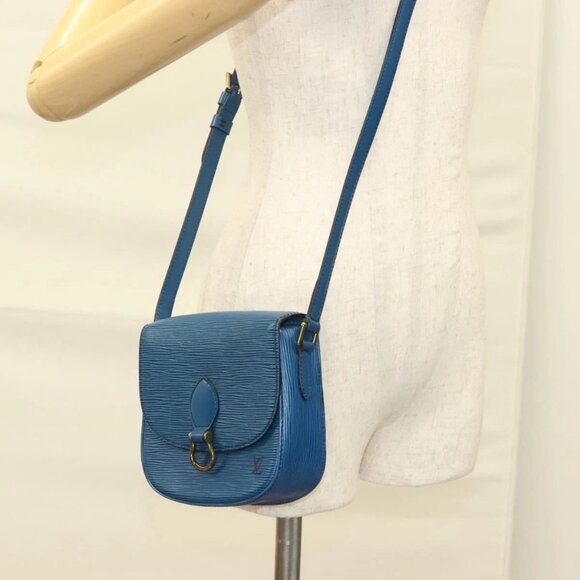 LOUIS VUITTON Epi Saint Cloud PM Shoulder Bag Blue - Picture 14 of 16